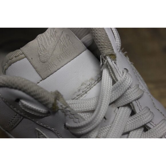 Nike Air Force 1 '07 low top OG white‎ leather gum sole athletic sneakers 11.5 - Picture 13 of 16